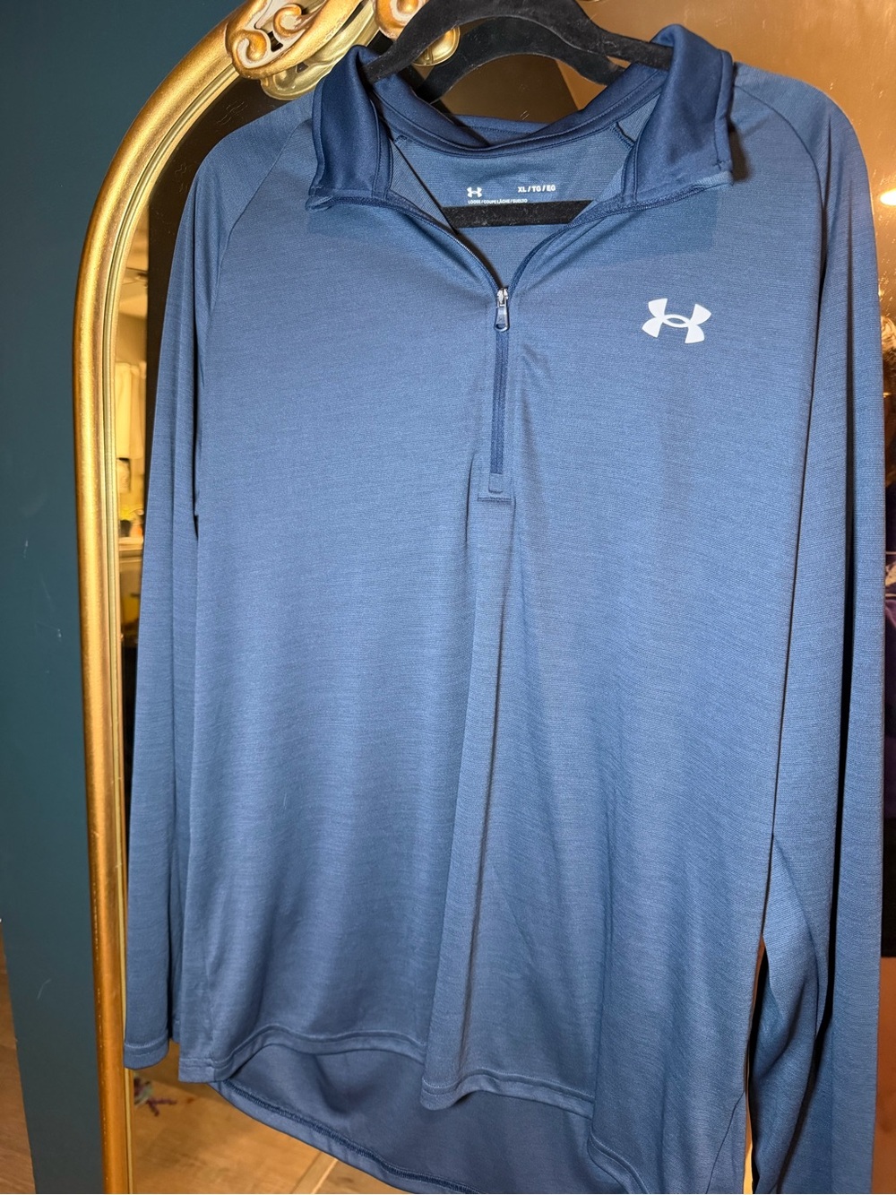 Under Armour Men's Blue Quarter-Zip Performance Pullover XL